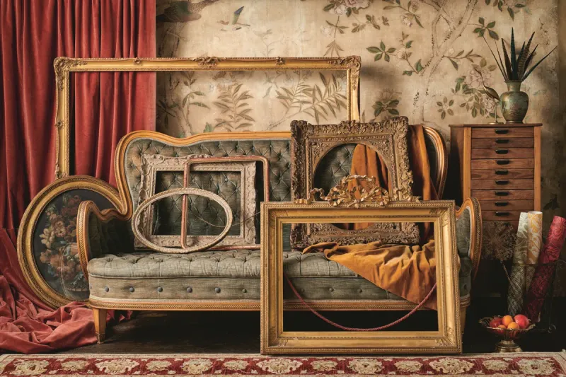 Antique Frames in Various Sizes