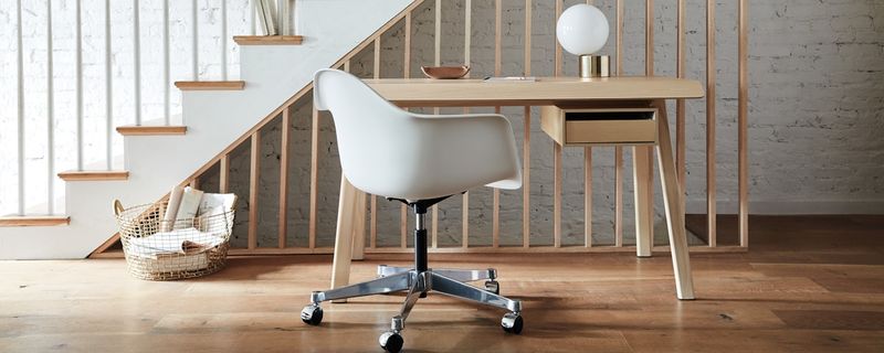 Eames Molded Plastic Task Armchair with Seatpad
