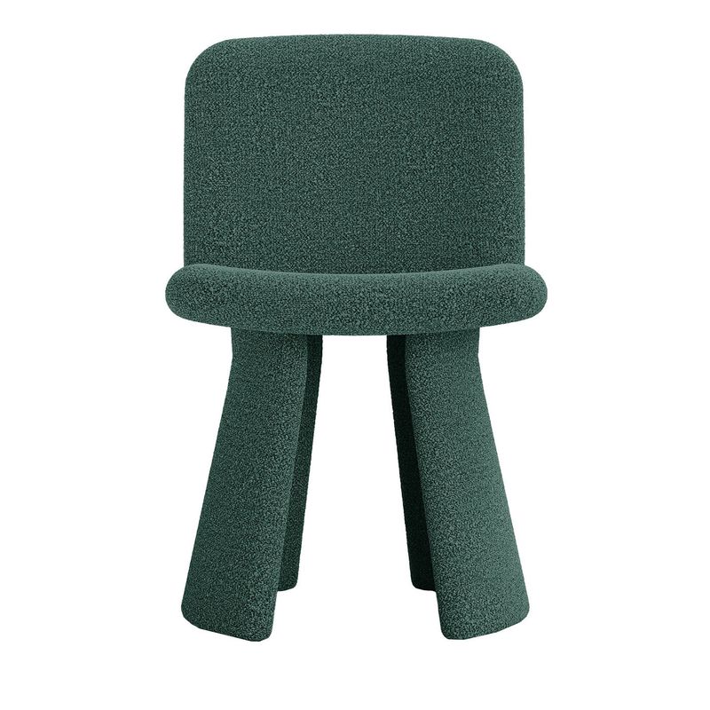 Ila Deep Teal Bouclé Fabric Chair
