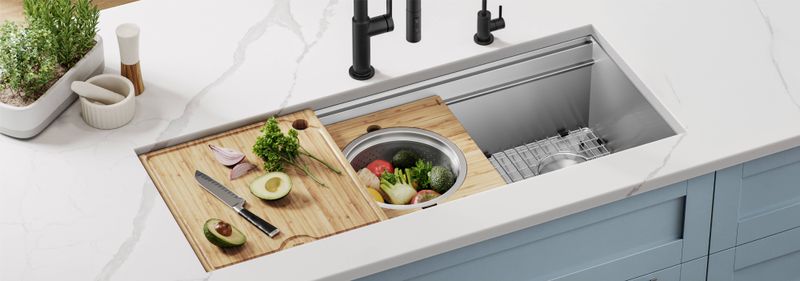 Space-Saving Workstation Sink